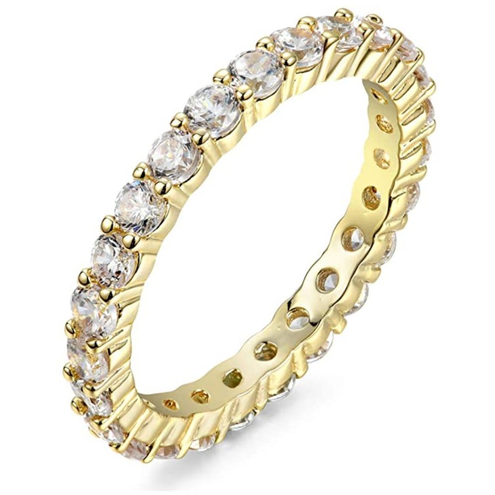 Gold Cubic Zirconia Ring
